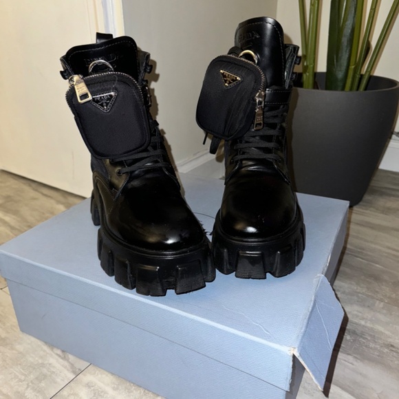 Monolith leather and Re-Nylon boots with pouch - Picture 5 of 5